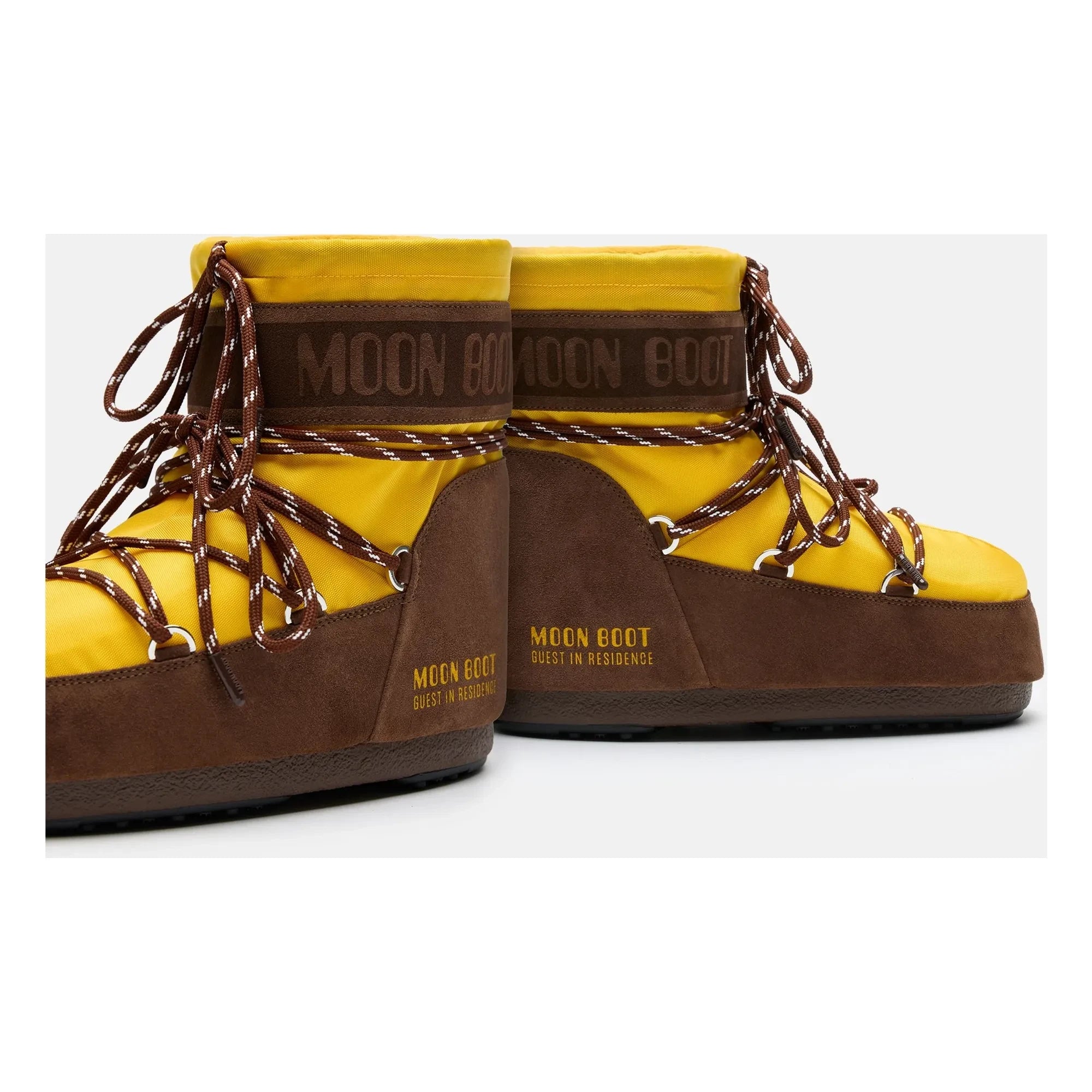 Moon Boot - Botas bajas de nailon MB x Guest in Residence Icon | Amarillas