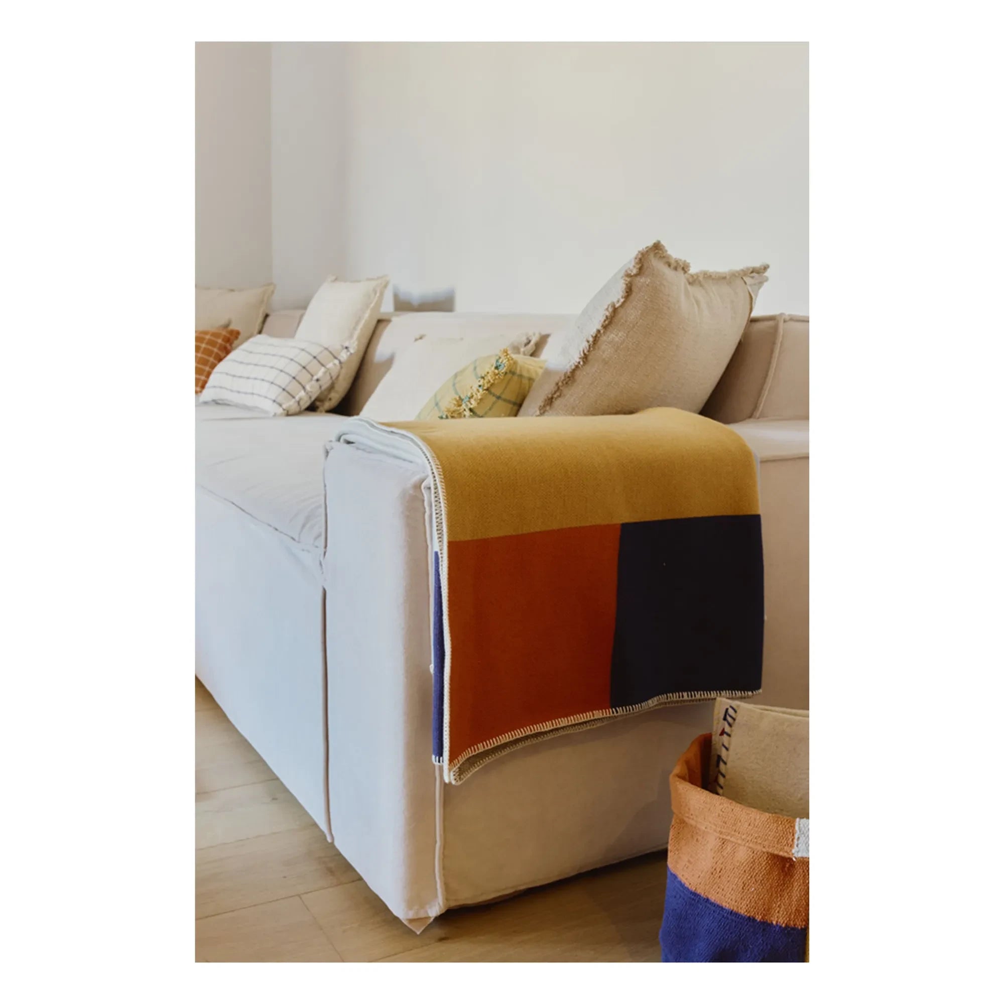Lorena Canals - Color Composition yün battaniye | Bej