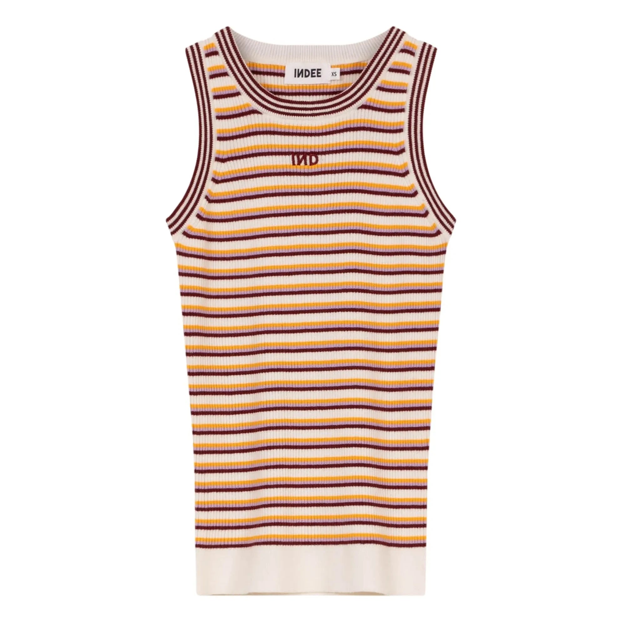 Indee - Camiseta de tirantes a rayas | Burdeos