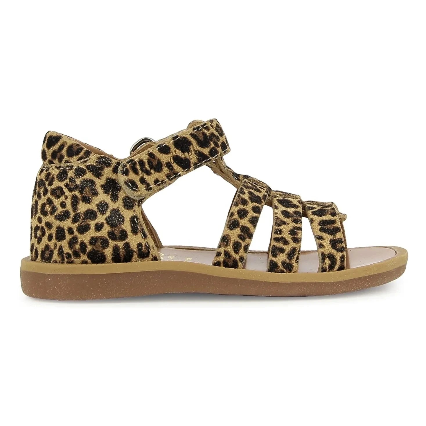Pom d'Api - Sandalias de Leopardo con Correa Poppy | Marrón