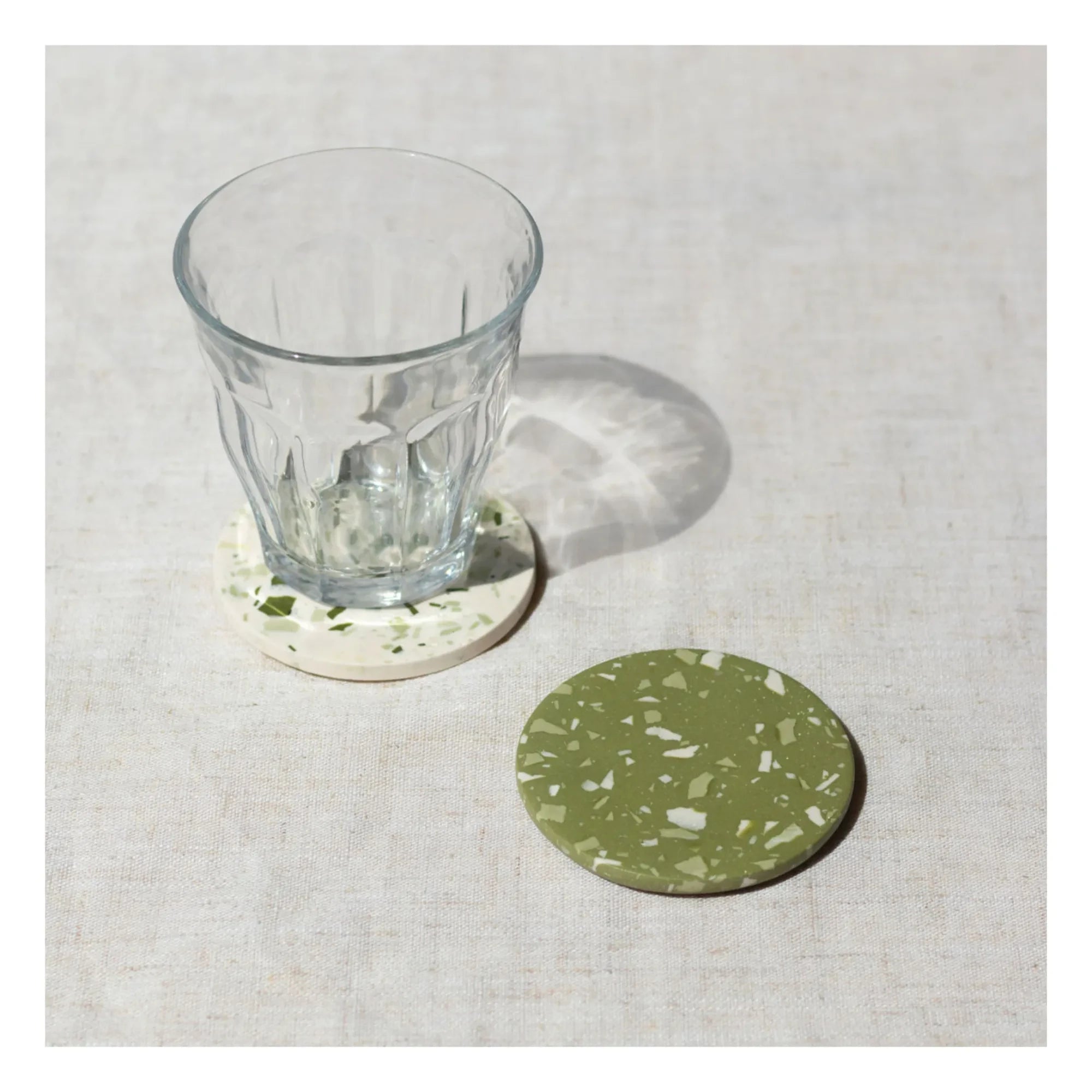 La Petite Épicerie - Mis posavasos de Jesmonite DIY | Verde