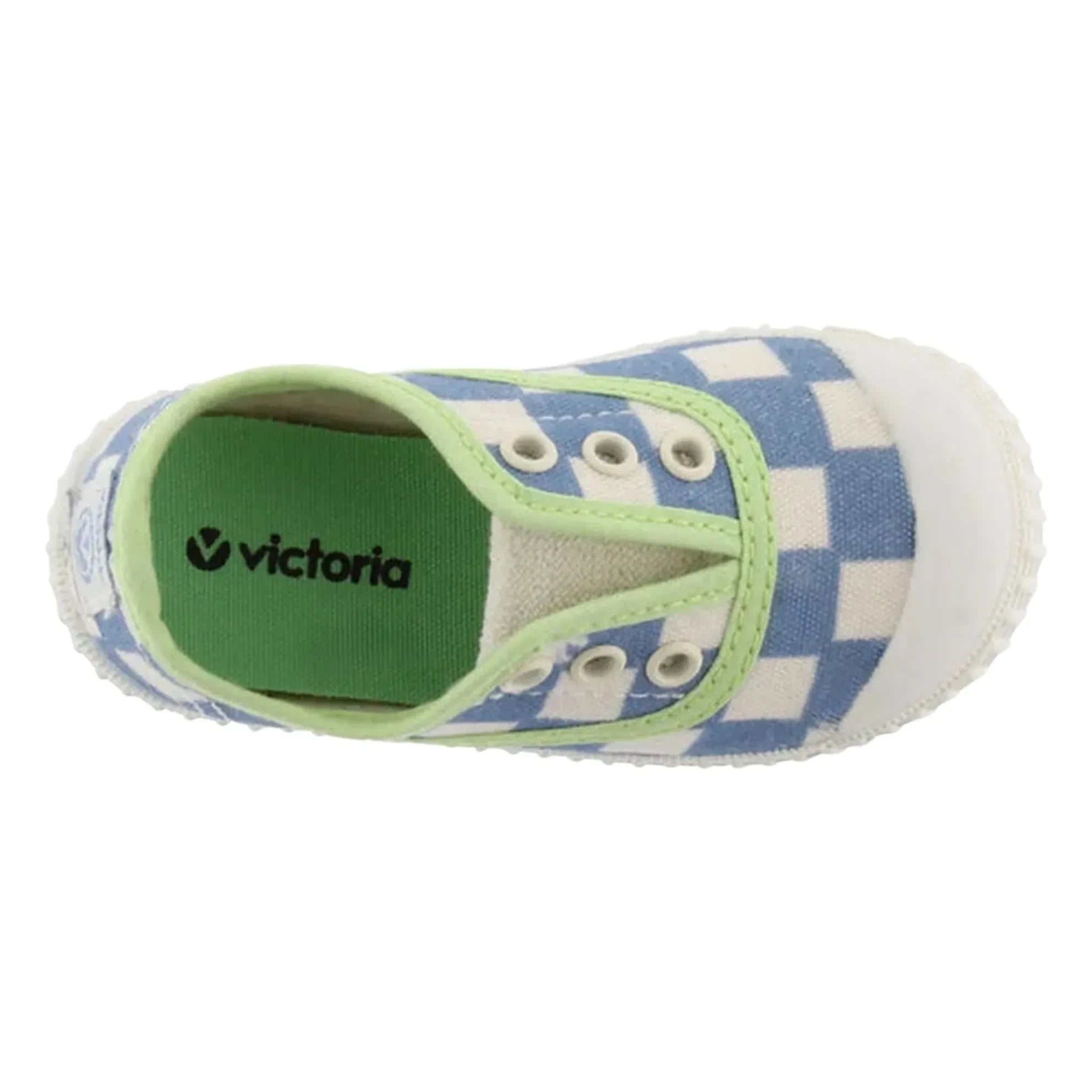 Victoria - Zapatillas de lona a cuadros | Azul