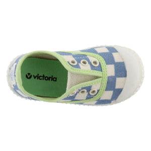 Victoria - Zapatillas de lona a cuadros | Azul