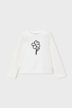 Blusa de manga larga de algodón para niños Mayoral