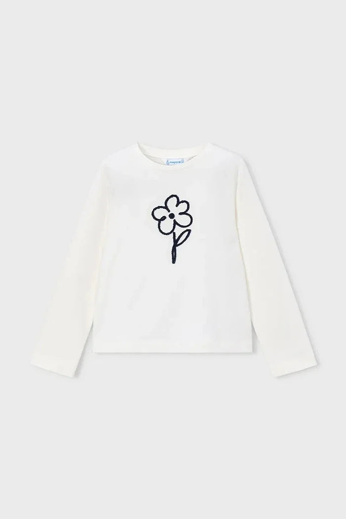 Blusa de manga larga de algodón para niños Mayoral