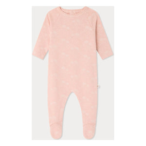 Bonpoint - Pijama de algodón orgánico Tif | Rosa empolvado