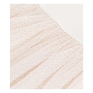 Petit Bateau - Vestido de algodón orgánico Boll | Crema