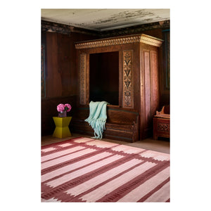 Layered - Alfombra de lana Röllakan Iris | Rojo