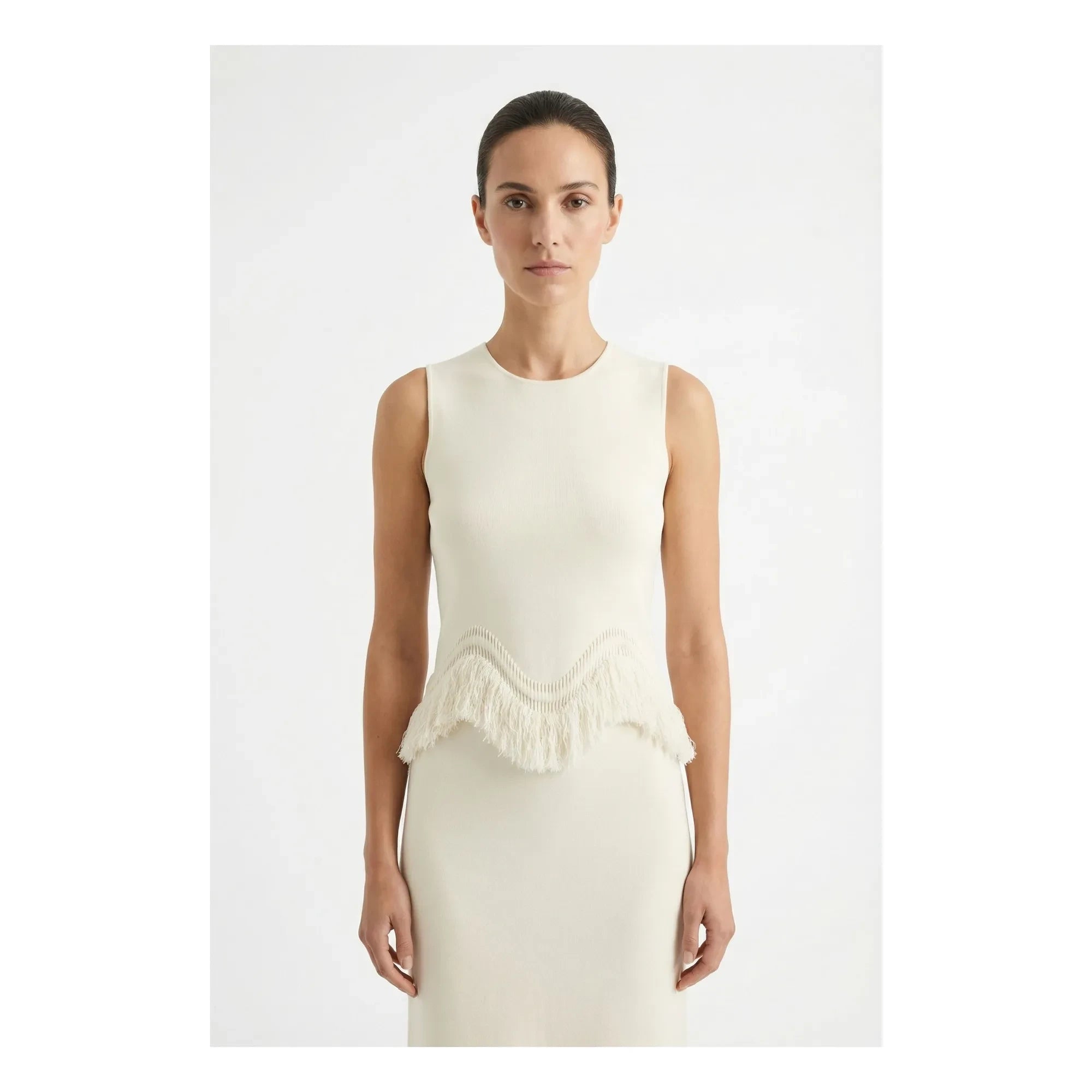 Ulla Johnson - Top Koa con borlas | Crudo