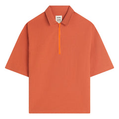 Homecore - Tajima Seer Zip Polo | Rojo ladrillo