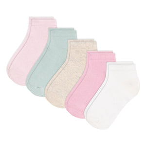 Petit Bateau - Pack de 5 pares de calcetines bajos | Rosa