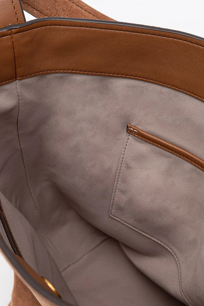 MICHAEL Michael Kors bolso de hombro hobo de ante Nolita para mujer