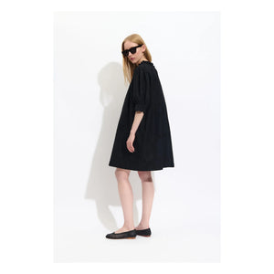 BELLEPIECE - Vestido Raffael de Popelín de Algodón | Negro