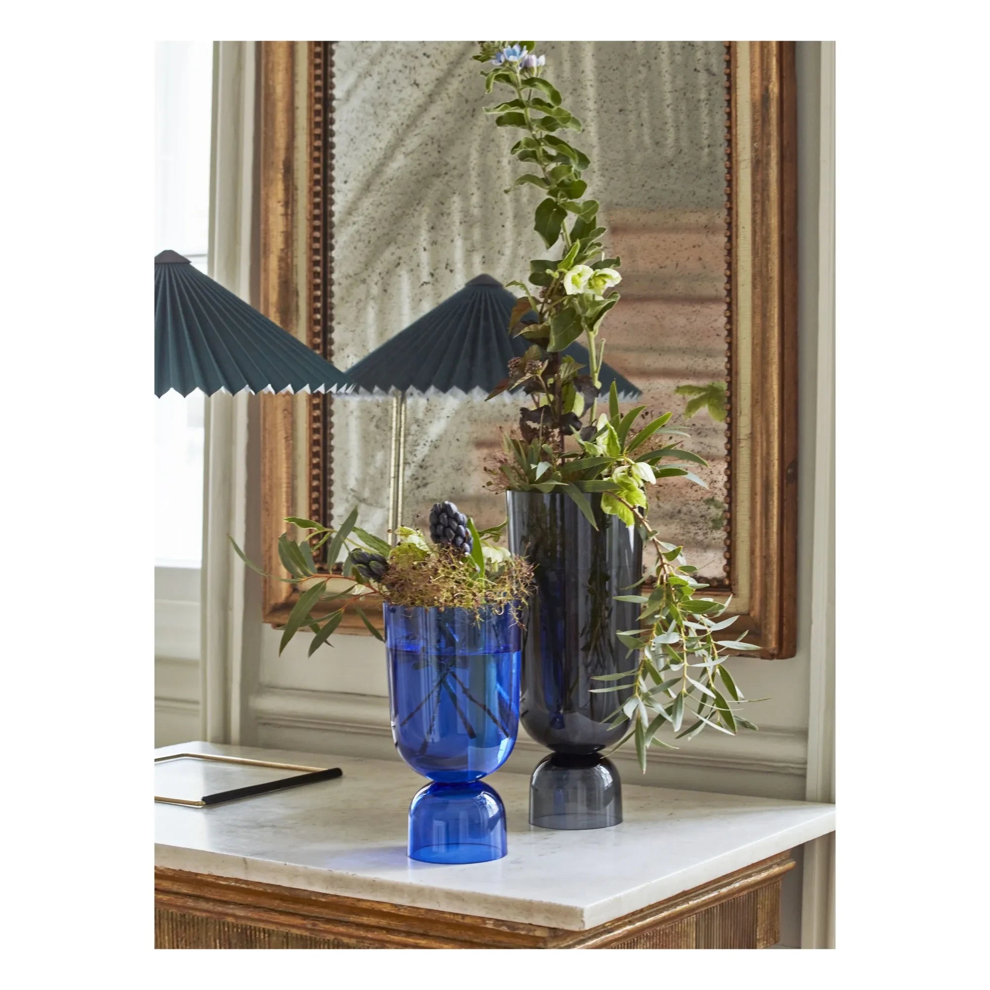 Hay - Matin Table Lamp, Inga Sempé | Verde cromado