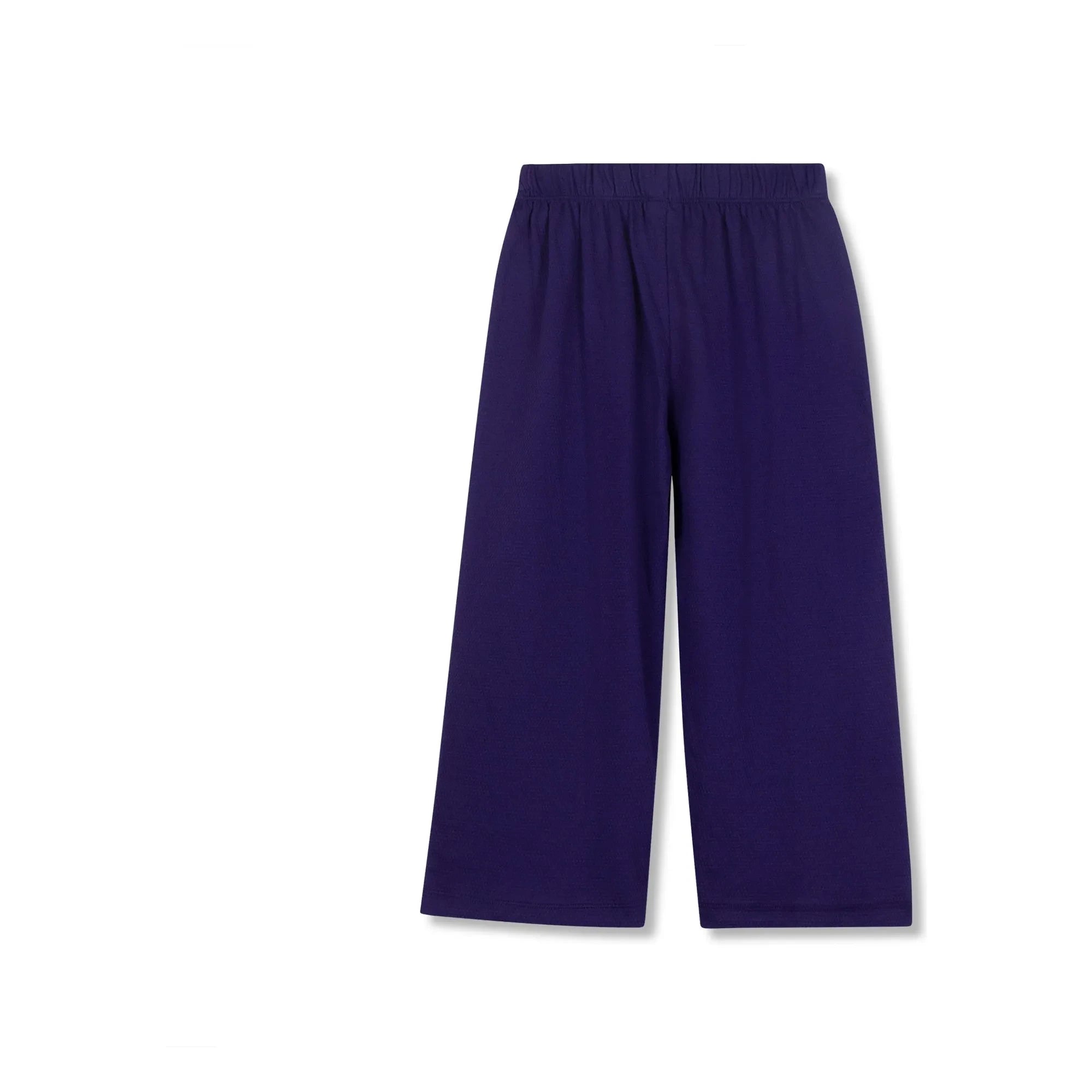 Wynken - Pantalón de pernera ancha de algodón orgánico | Azul marino