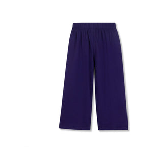 Wynken - Pantalón de pernera ancha de algodón orgánico | Azul marino
