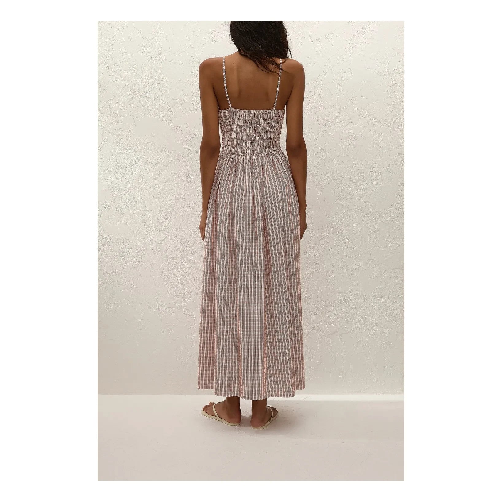 Faithfull the Brand - Carreaux Laia Pamuk Maxi Elbise | Cinnamon