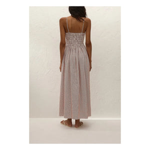 Faithfull the Brand - Carreaux Laia Pamuk Maxi Elbise | Cinnamon