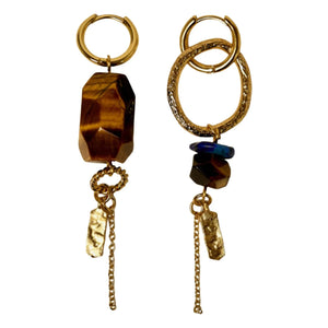 Sessùn - Pendientes Toti de Piedra | Oro