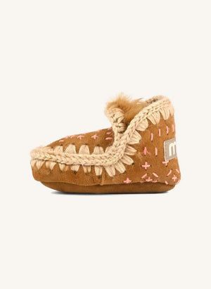 Mou - Eskimo Sashiko Botas | Cognac