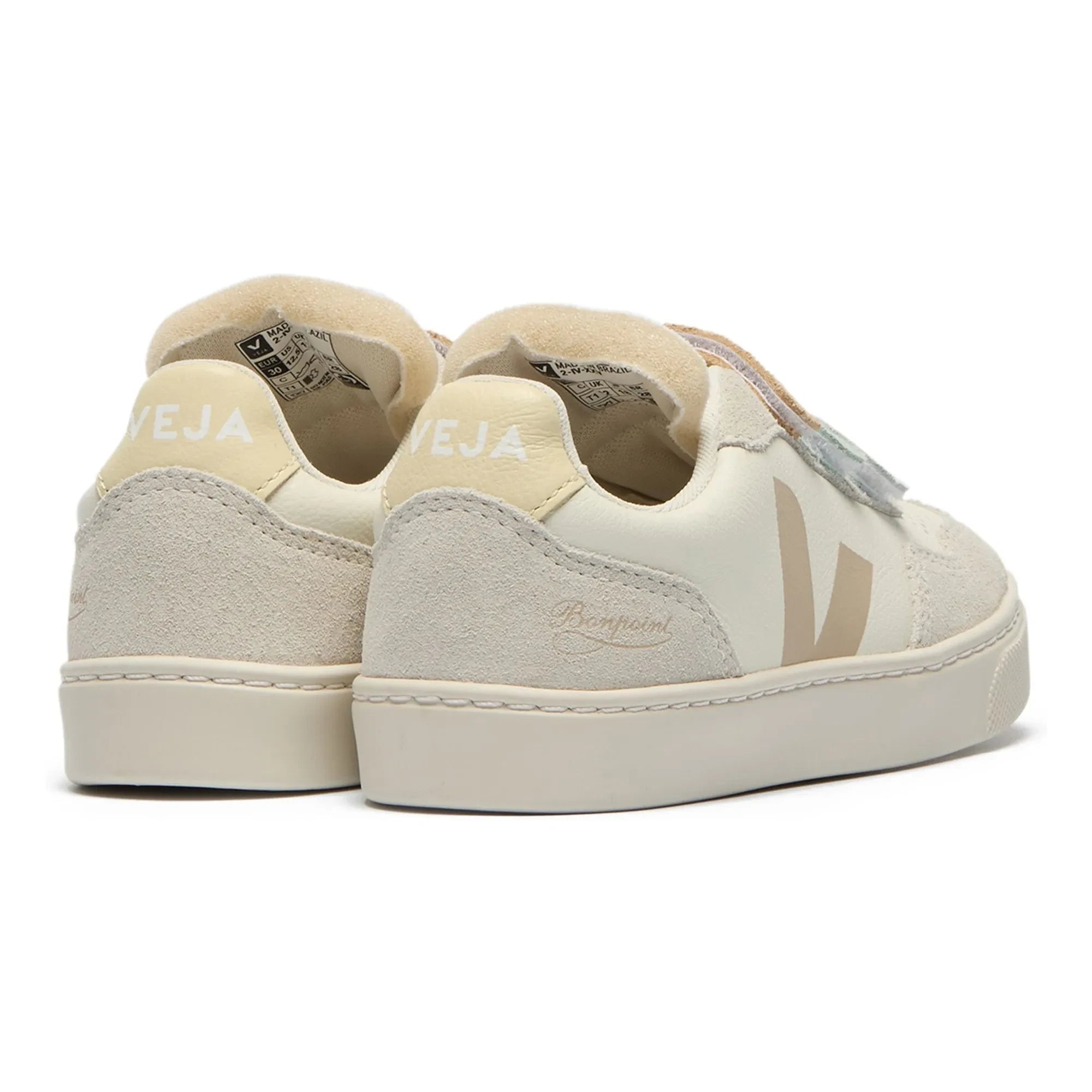 Veja - Zapatillas Veja x Bonpoint Small V-90 Deri O.T. Scratch | Gris