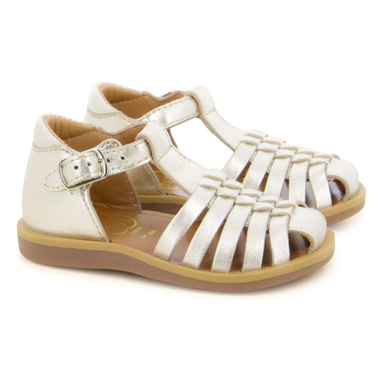 Pom d'Api - Sandalias Poppy Pitti | Oro/Plata