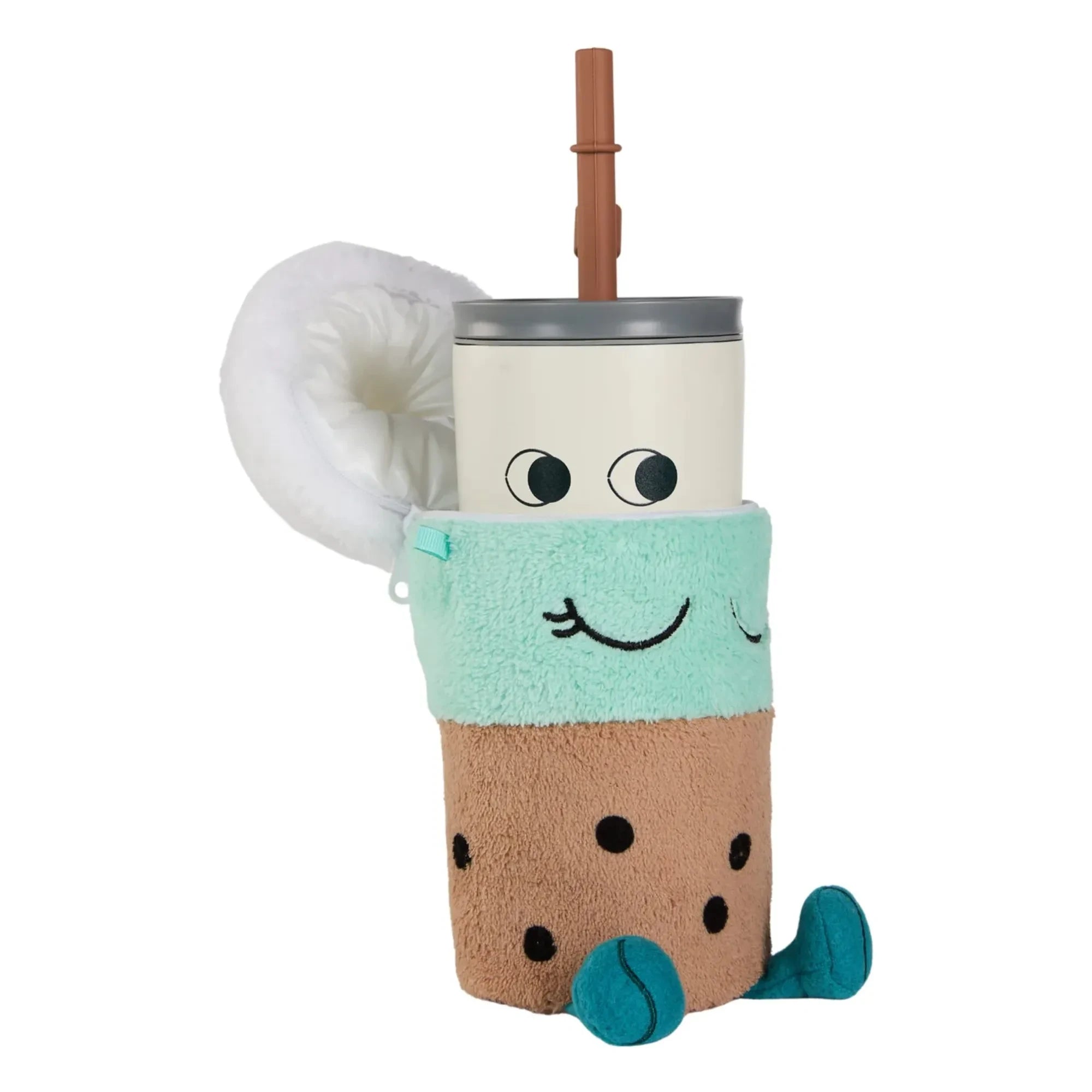 Asobu - Vaso Térmico con Funda Extraíble Tipo Gorro | Azul