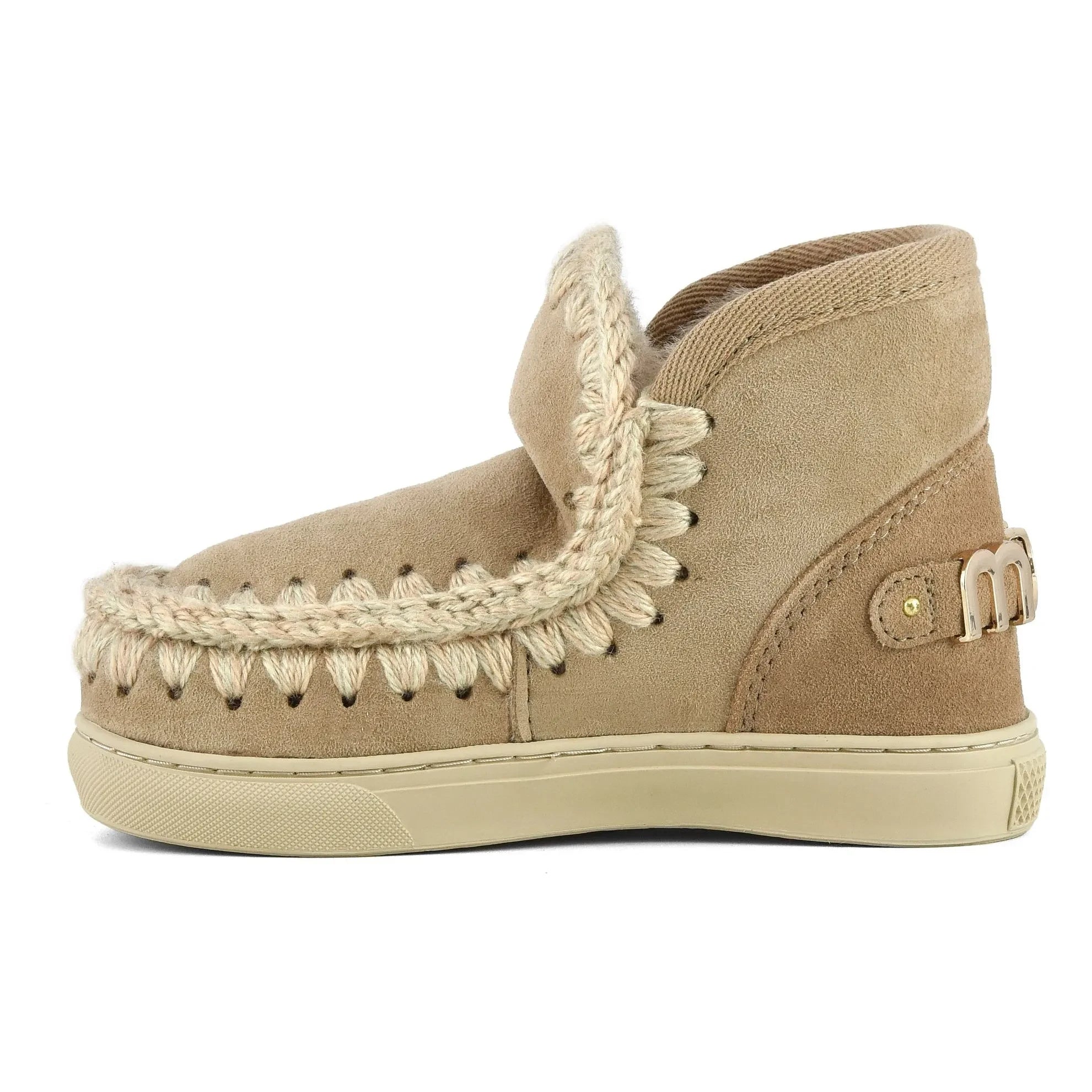 Mou - Botas Zapatillas Esquimal de Ante | Camel
