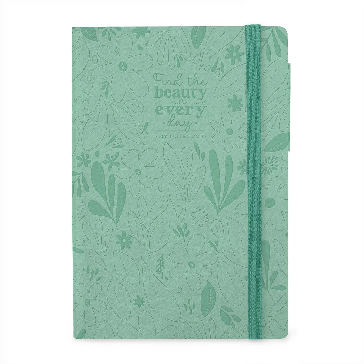 Legami - Cuaderno a rayas con funda suave monocromática - Jardín Botánico - Mi Cuaderno
