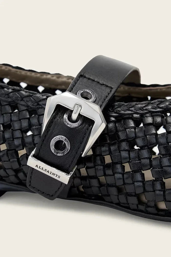 AllSaints Sabine Woven Flat Bailarinas de Cuero