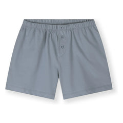 Gray Label - Pantalón corto orgánico con botones de algodón | Azul hielo