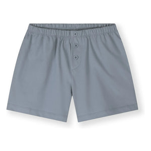Gray Label - Pantalón corto orgánico con botones de algodón | Azul hielo