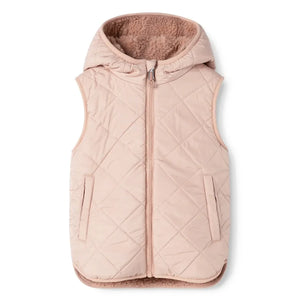 Liewood - Chaleco sin mangas estilo Sherpa Diana, fabricado con fibras recicladas | Rosa claro