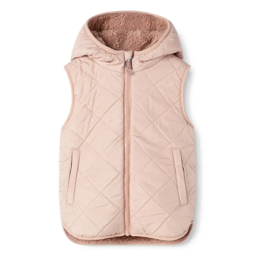 Liewood - Chaleco sin mangas estilo Sherpa Diana, fabricado con fibras recicladas | Rosa claro
