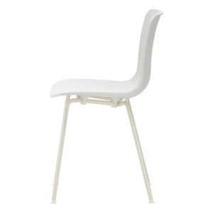 Vitra - Silla con patas de tubo Hal RE - Jasper Morrison | Algodón Blanco