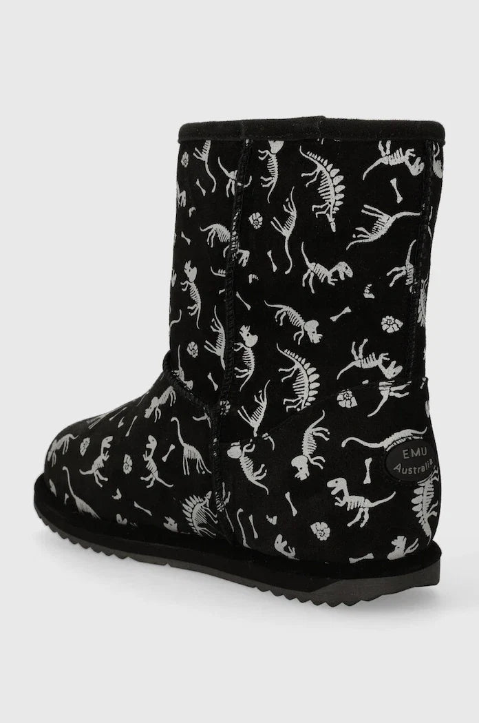 Emu Australia K12948 Reflective Dino Brumby Botas de invierno de cuero para niños