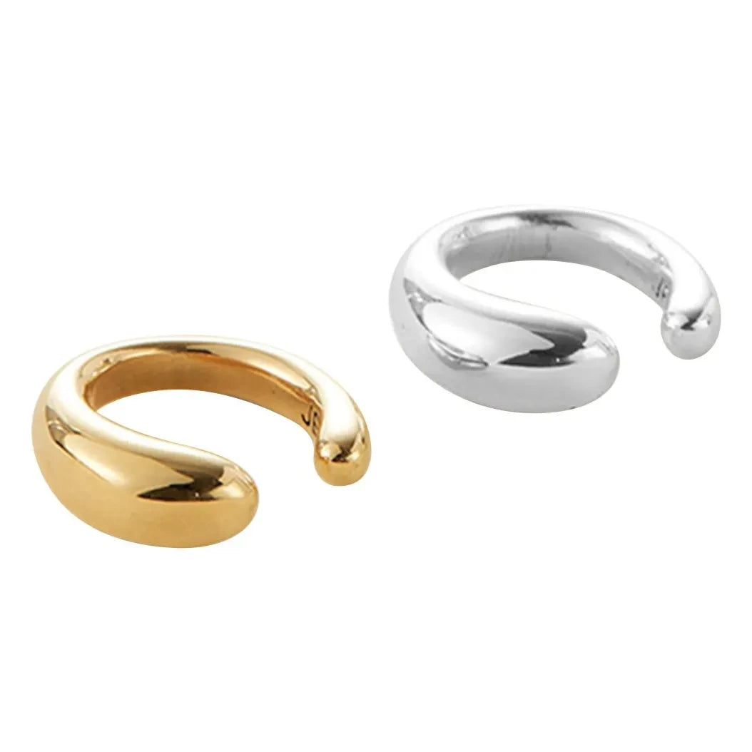 Jenny Bird - Set de dos pendientes tipo earcuff Sila | Dorado/Plateado