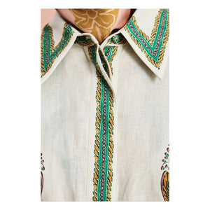 Alémais - Vestido Ruthie de lino | Crema