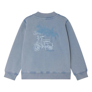Bonpoint - Chaqueta bomber de algodón orgánico Loreto | Azul celeste