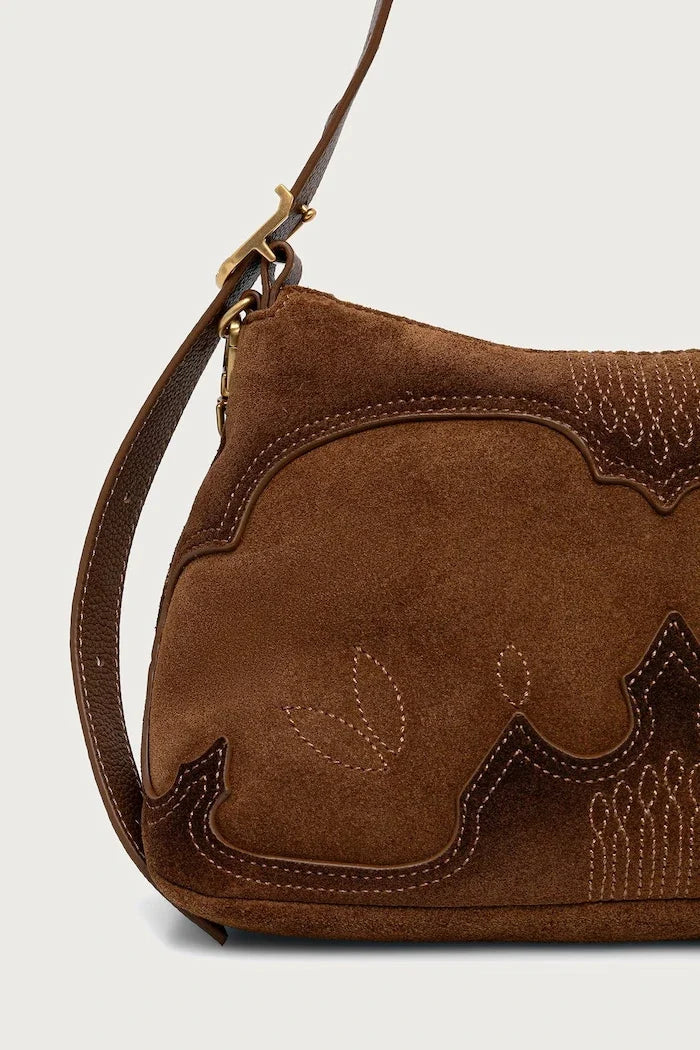 Bolso bandolera de ante para mujer JIM
