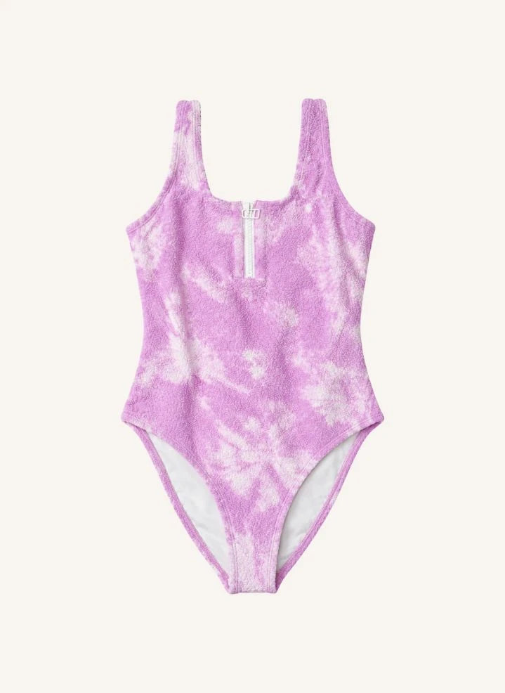 Lison Paris - Traje de Baño de Una Pieza con Diseño Batik Taha'a | Mauve