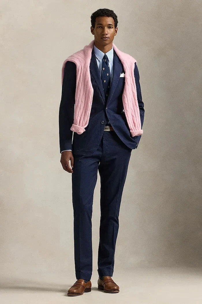 Chaqueta de hombre Polo Ralph Lauren de algodón y elastano con un solo botón