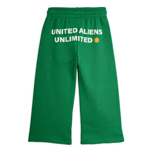 Mini Rodini - Pantalón de chándal Travel Agency de algodón orgánico | Verde