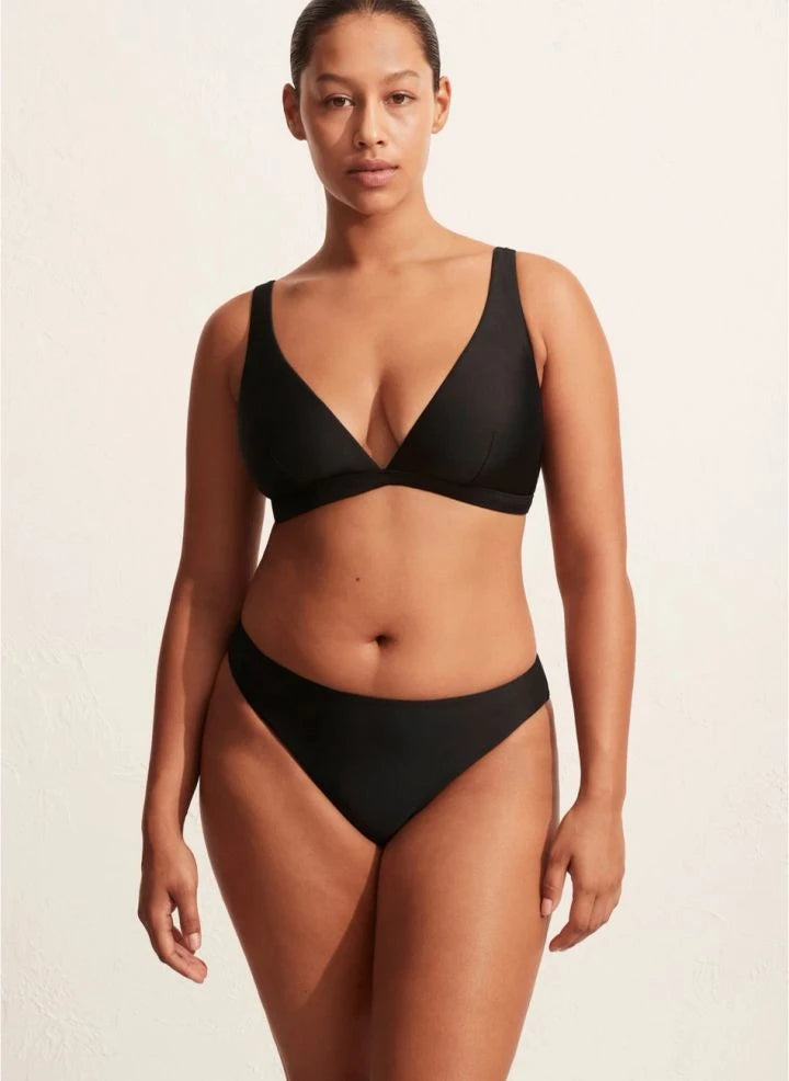 Matteau - Top de bikini de playa | Negro