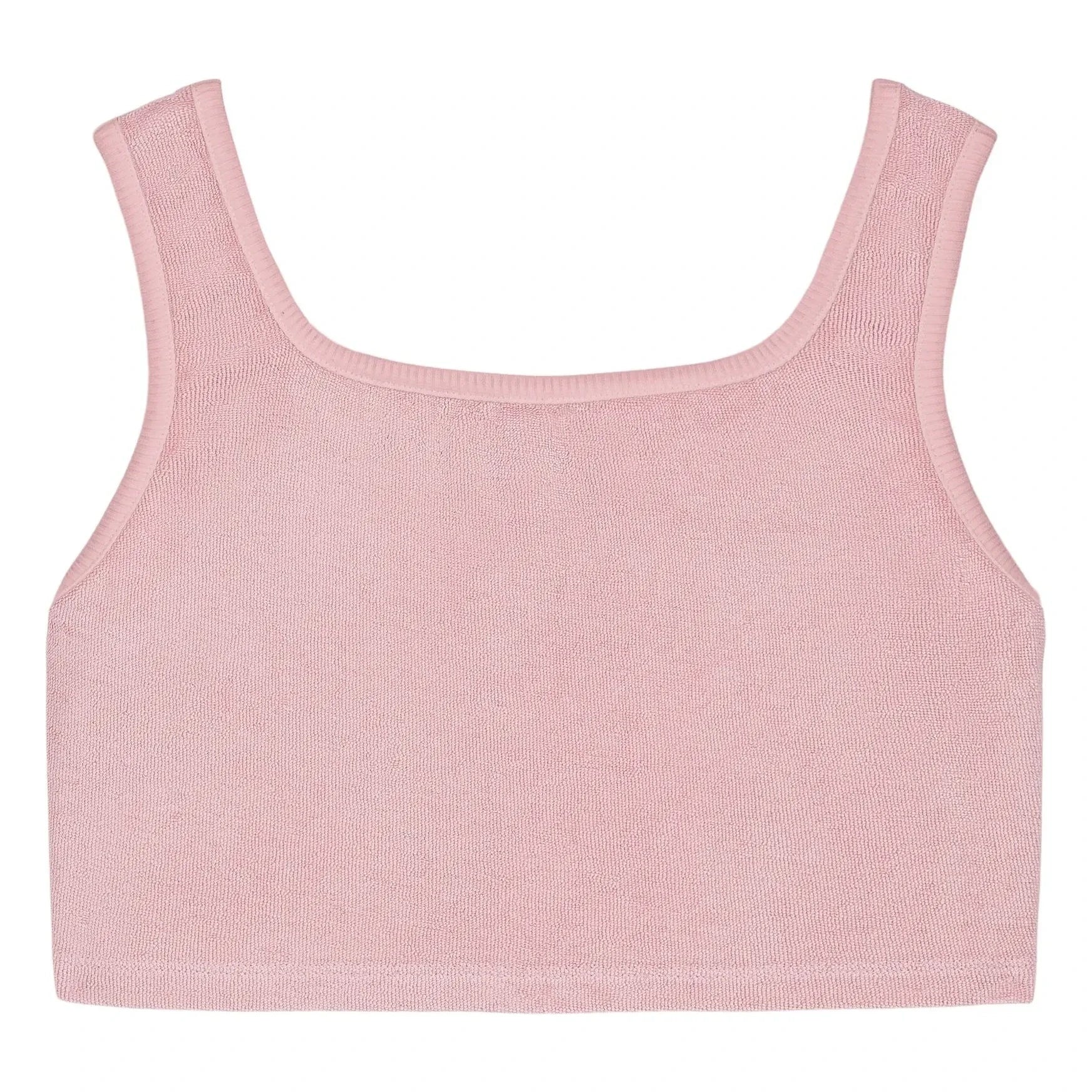 We Are Kids - Aria Organic Cotton Sponge Crop Top | Rosa suave
