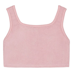 We Are Kids - Aria Organic Cotton Sponge Crop Top | Rosa suave