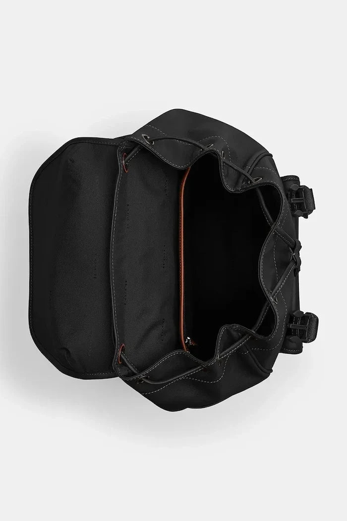 Mochila Coach League Flap de piel