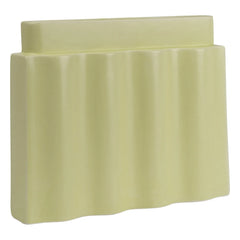 Decorative Objects - Waves Clay Vase | Light Yellow