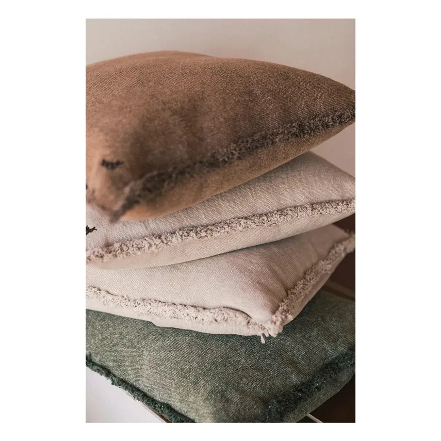 Lorena Canals - Cojín rectangular lavado a la piedra | Gris perla