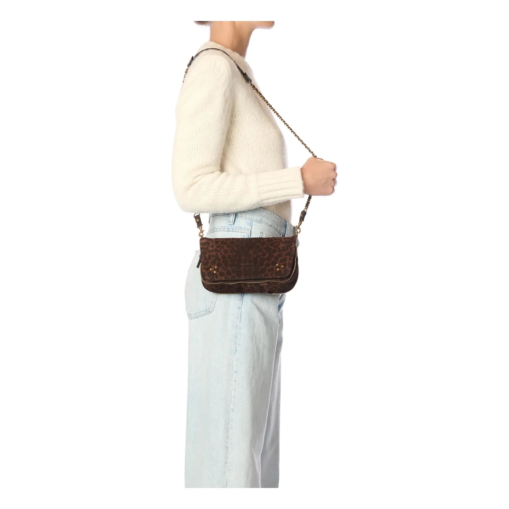 Jérôme Dreyfuss - Bolso Bobi S Leopard | Marrón